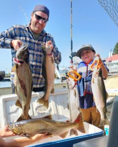 A great day on the water when fishing with Redwood Sportfishing Charters!